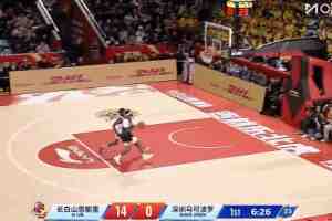 没有小孩儿哥很难受！深圳开局3分多钟一分未得 被吉林轰16-0